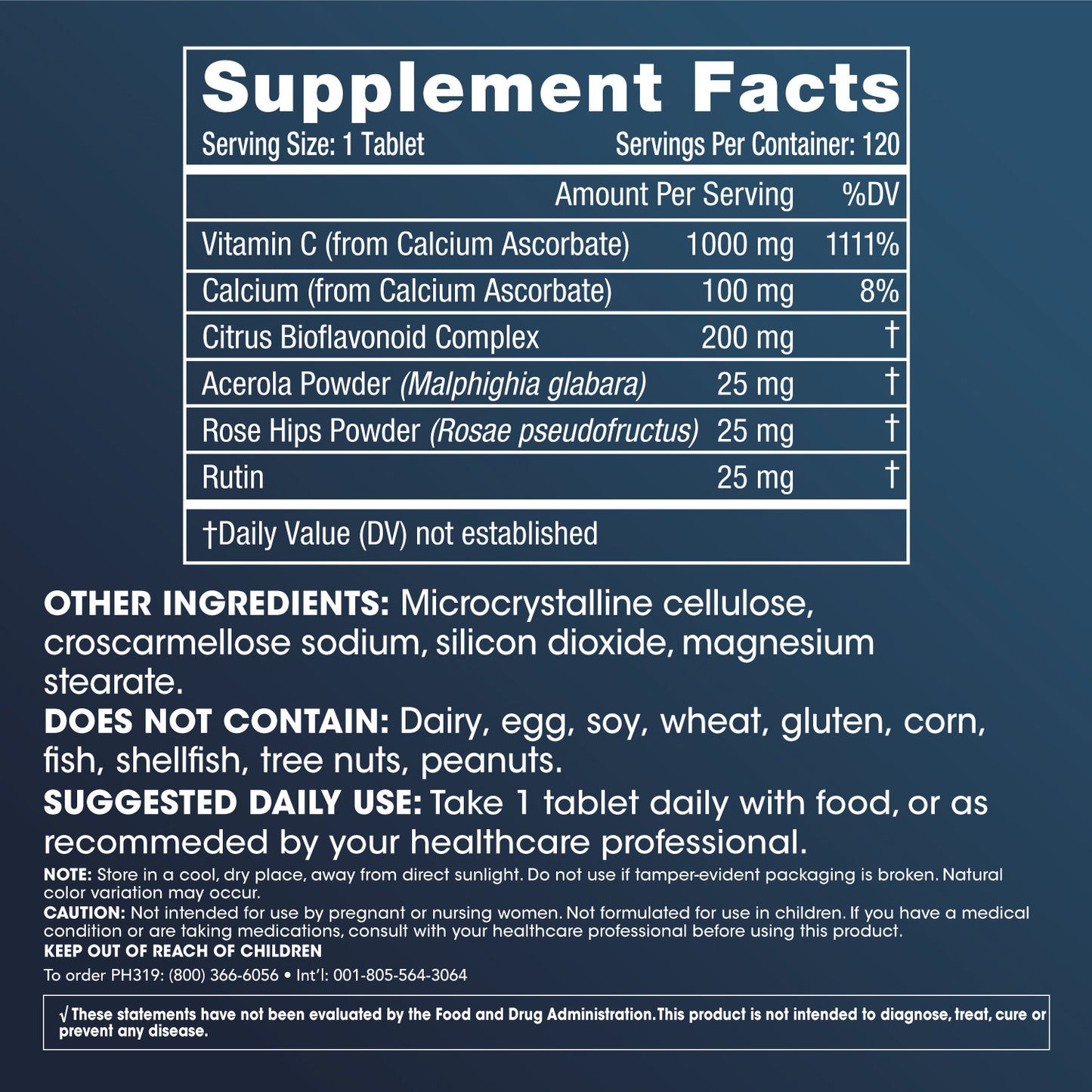 Pro-C Complex Supplement Facts and Label Information