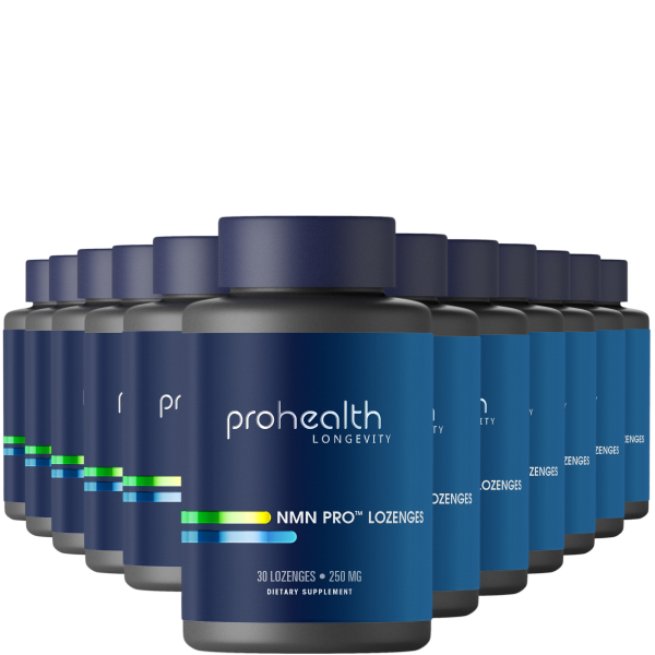 NMN Pro™ Lozenges Uthever® NMN, 250 mg, 30 lozenges 12-Pack Product Image
