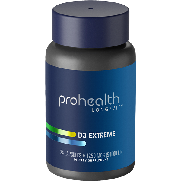 Vitamin D3 Extreme™ (50,000 IU, 24 Capsules) by ProHealth