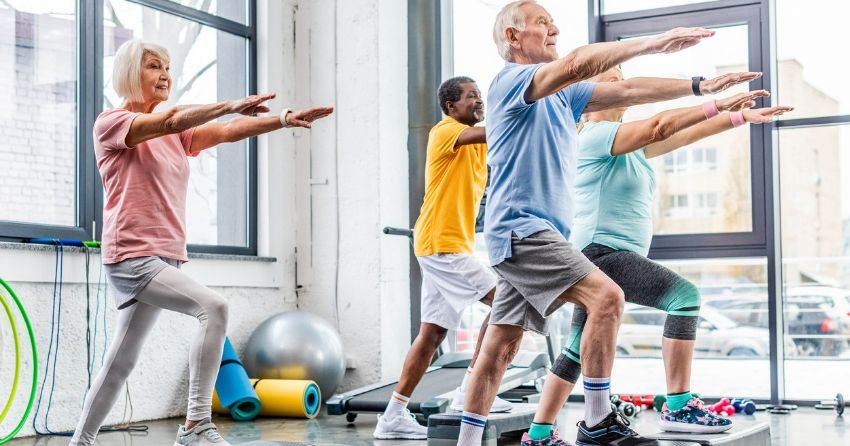 seniors exercising