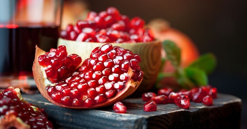 Pomegranate contains urolithin A, a compound that may help rejuvenate aging muscles.