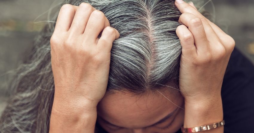 stress causes gray hair by over-activating the fight or fight response 