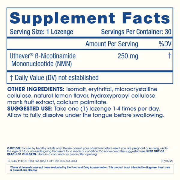 ProHealth Longevity NMN Pro Lozenges（ニコチンアミドモノヌクレオチド プロ ロゼンジ）250mg 舌下吸収 トローチ30粒【新品】全国配送料無料 Uthever® NMN Pro Lozenges 6-Pack (250 mg, 30 Lozenges) Highest