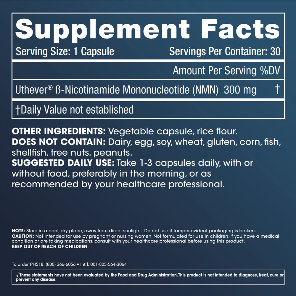 
                  
                    NMN Pro 300 Supplement Facts and Label Information
                  
                