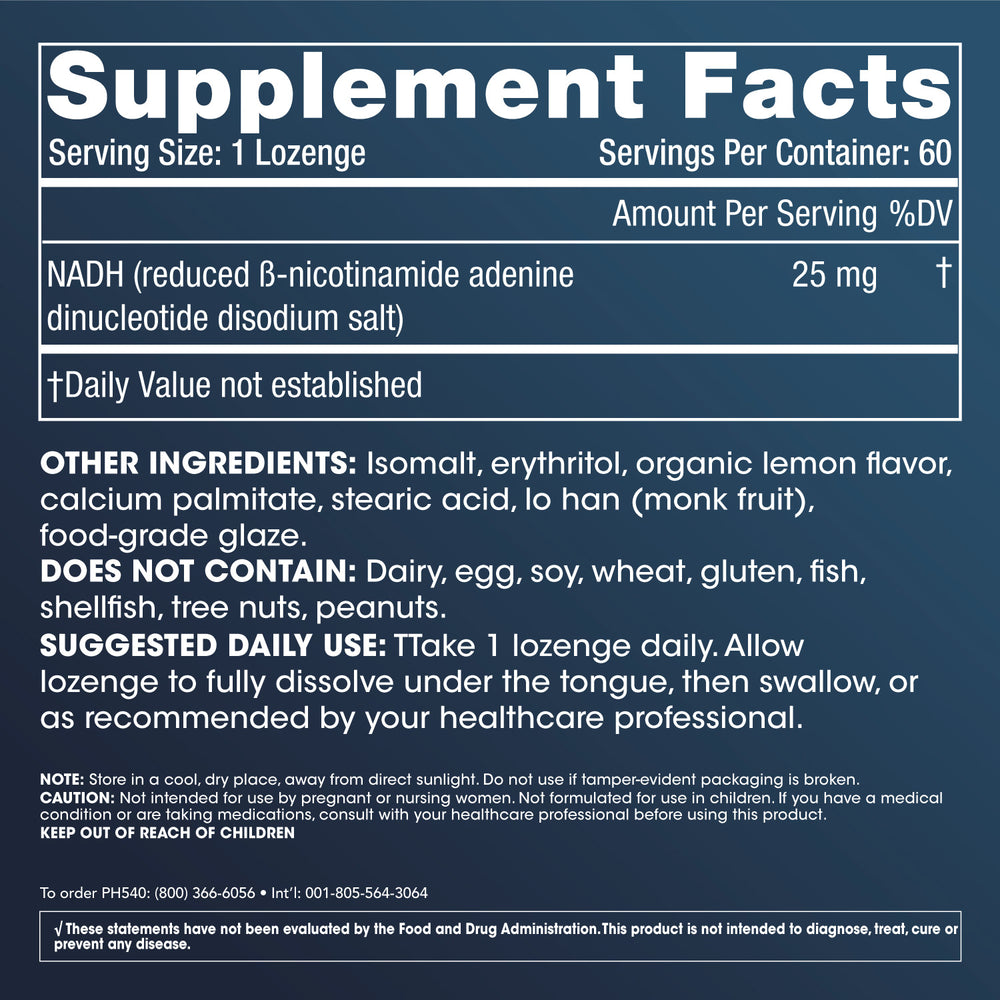 
                  
                    NADH Pro Supplement Facts and Label Information
                  
                