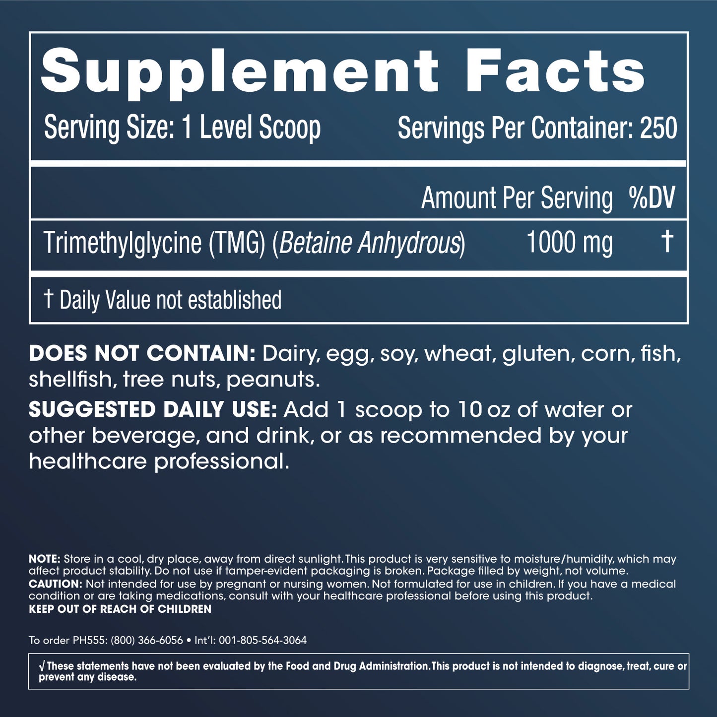 
                  
                    TMG Pro Powder Supplement Facts and Label Information
                  
                