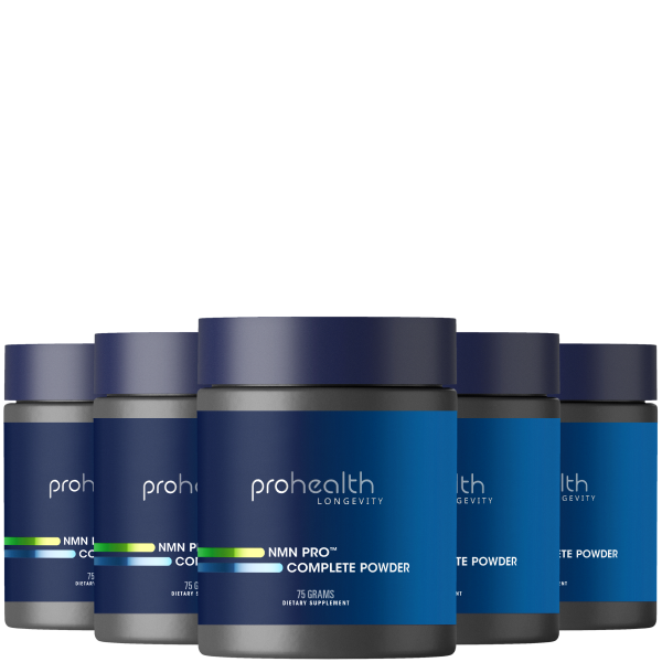 NMN Pro™ Complete NMN, Trans-Resveratrol, TMG 75 grams 6-Pack Product Image