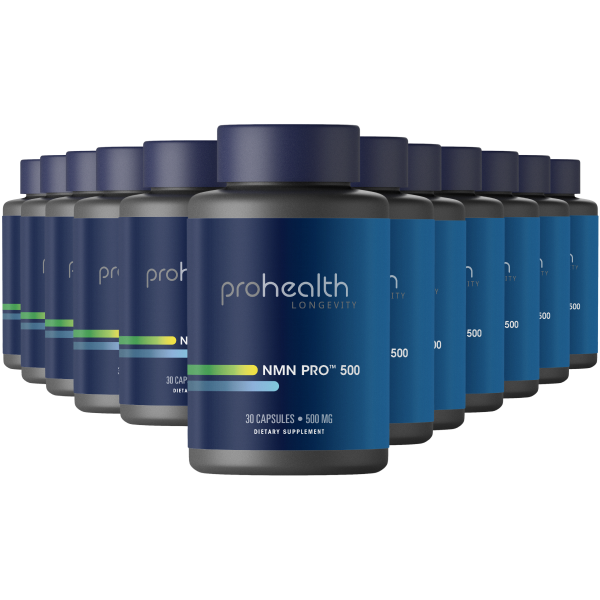 NMN Pro™ 500  NMN - 500 mg, 30 servings 12 Pack Product Image