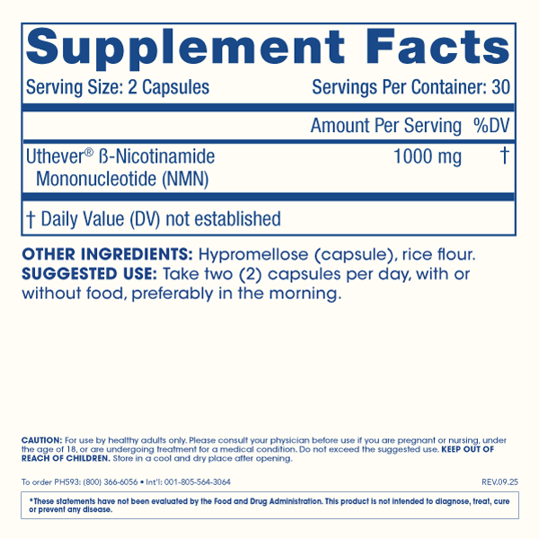 
                  
                    NMN Pro 1000 Supplement Facts and Label Information
                  
                