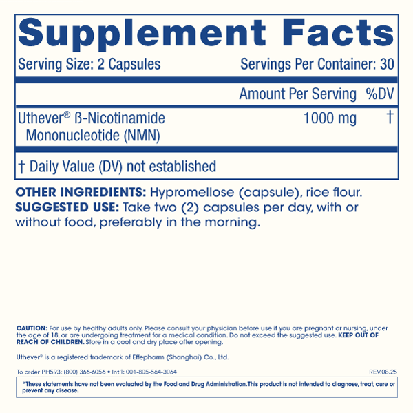 
                  
                    NMN Pro 1000 Supplement Facts and Label Information
                  
                