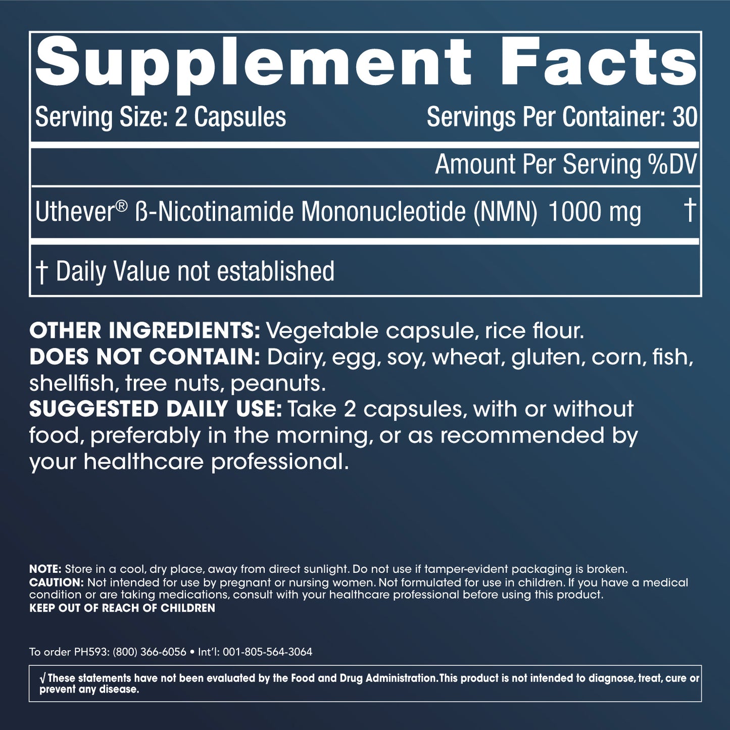
                  
                    NMN Pro 1000 Supplement Facts and Label Information
                  
                