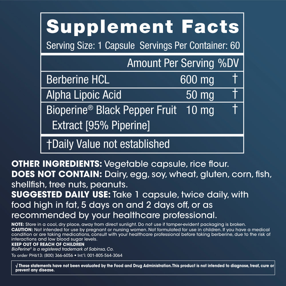 
                  
                    Berberine Pro Supplement Facts and Label Information
                  
                