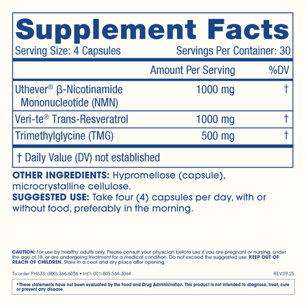 
                  
                    NMN Pro Complete Capsules Supplement Facts and Label Information
                  
                
