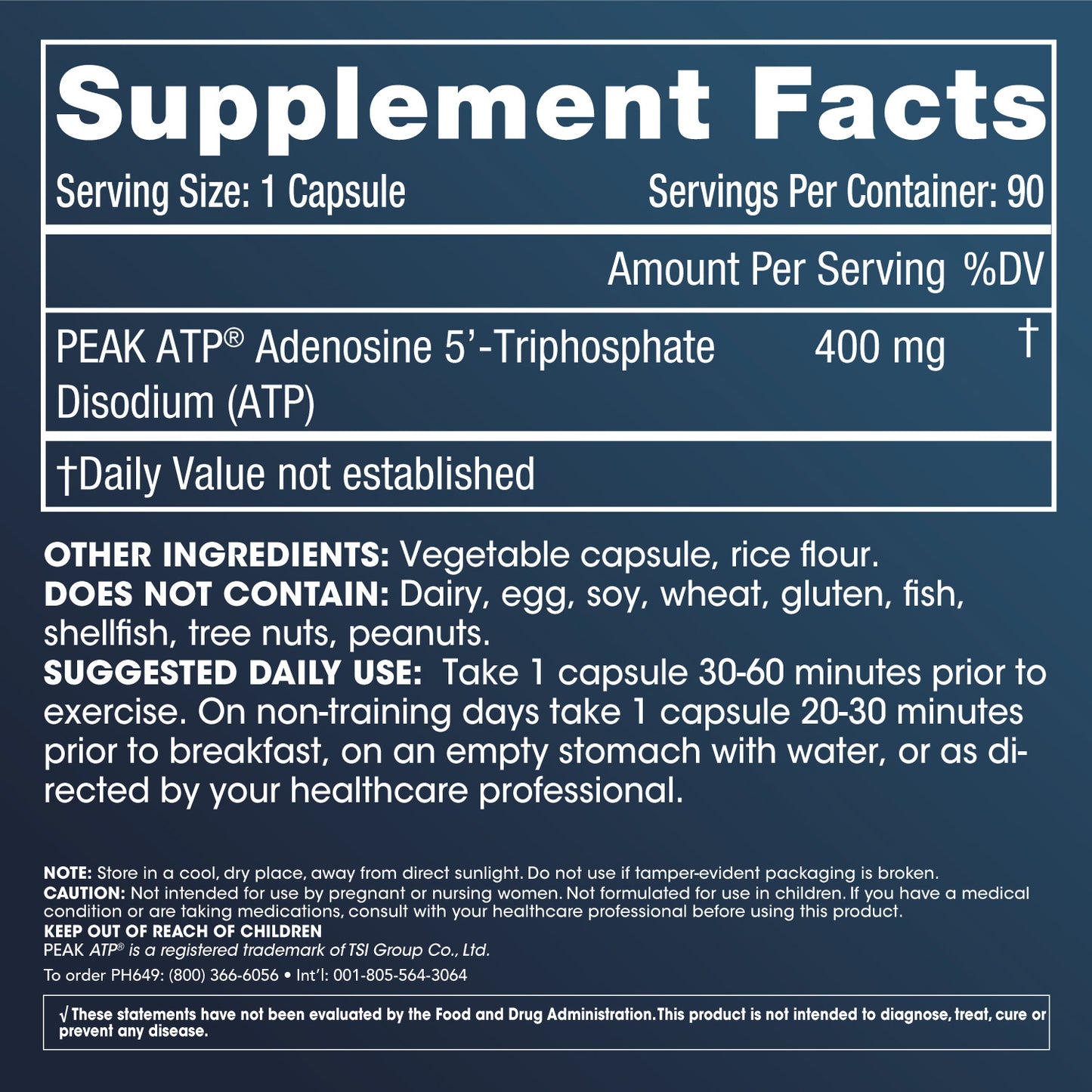
                  
                    Longevity ATP Supplement Facts and Label Information
                  
                