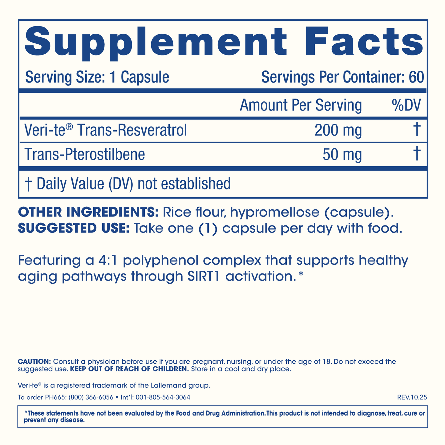 
                  
                    Sirtuin 1 Activator Supplement Facts and Label Image
                  
                