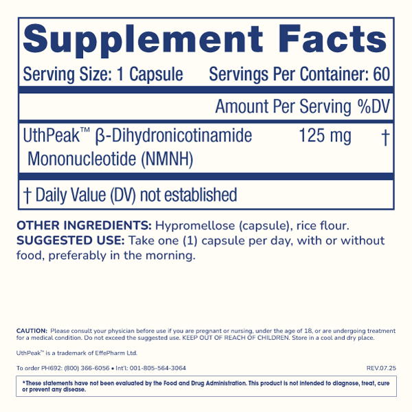 
                  
                    Pure NMNH Supplement Facts and Label Information
                  
                