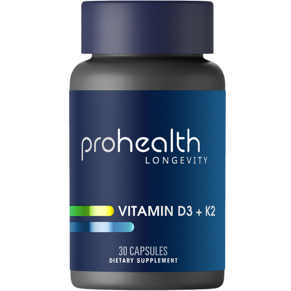 Vitamin D3 + K2 5,000 IU, 30 capsules Product Image