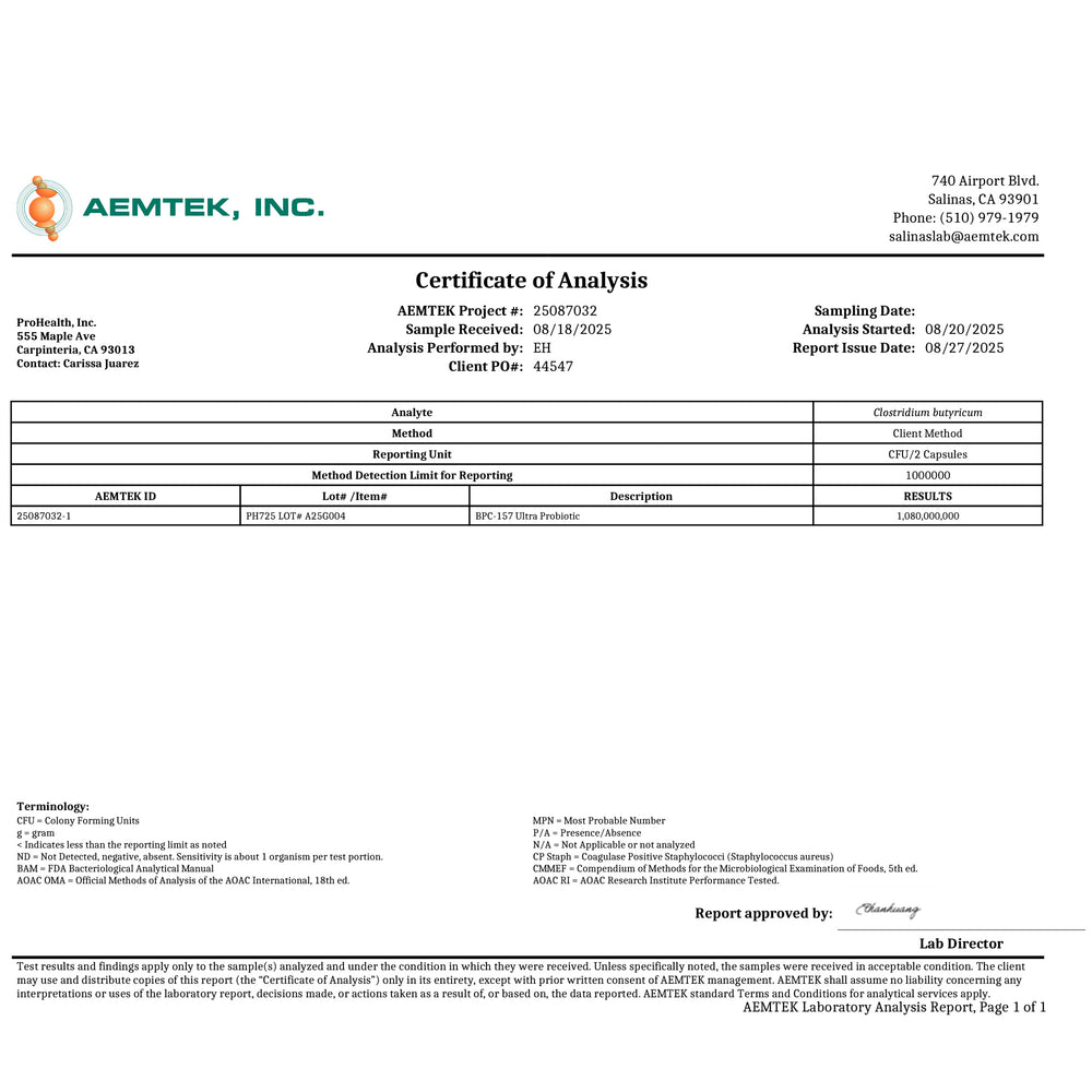 
                  
                    BPC-157 Ultra Probiotic Certificate of Analysis_2
                  
                