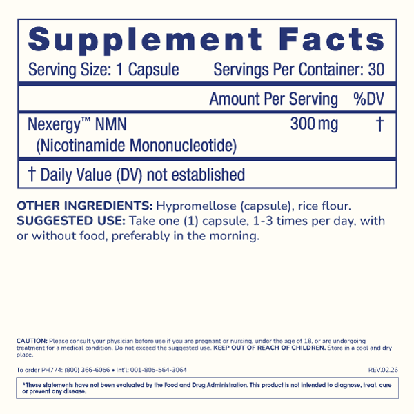 
                  
                    Essentials NMN 300 Supplement Facts Image
                  
                