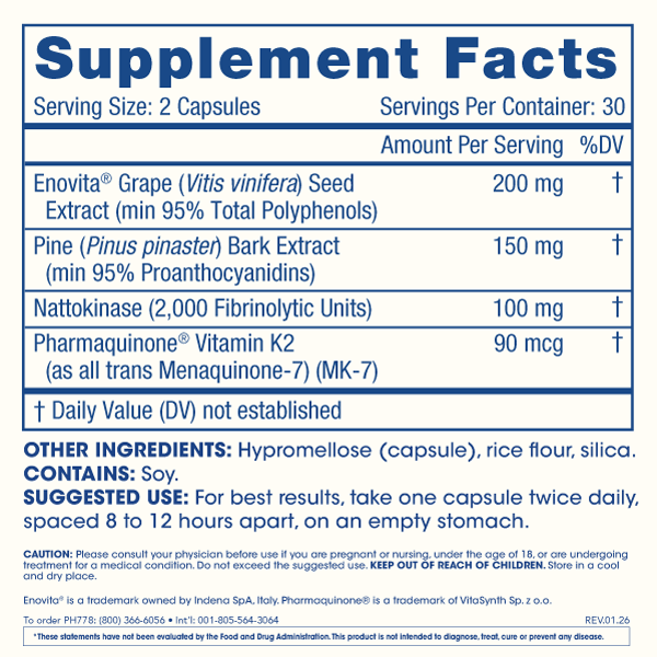 
                  
                    Nattokinase Pro 2000 Supplement Facts Image
                  
                