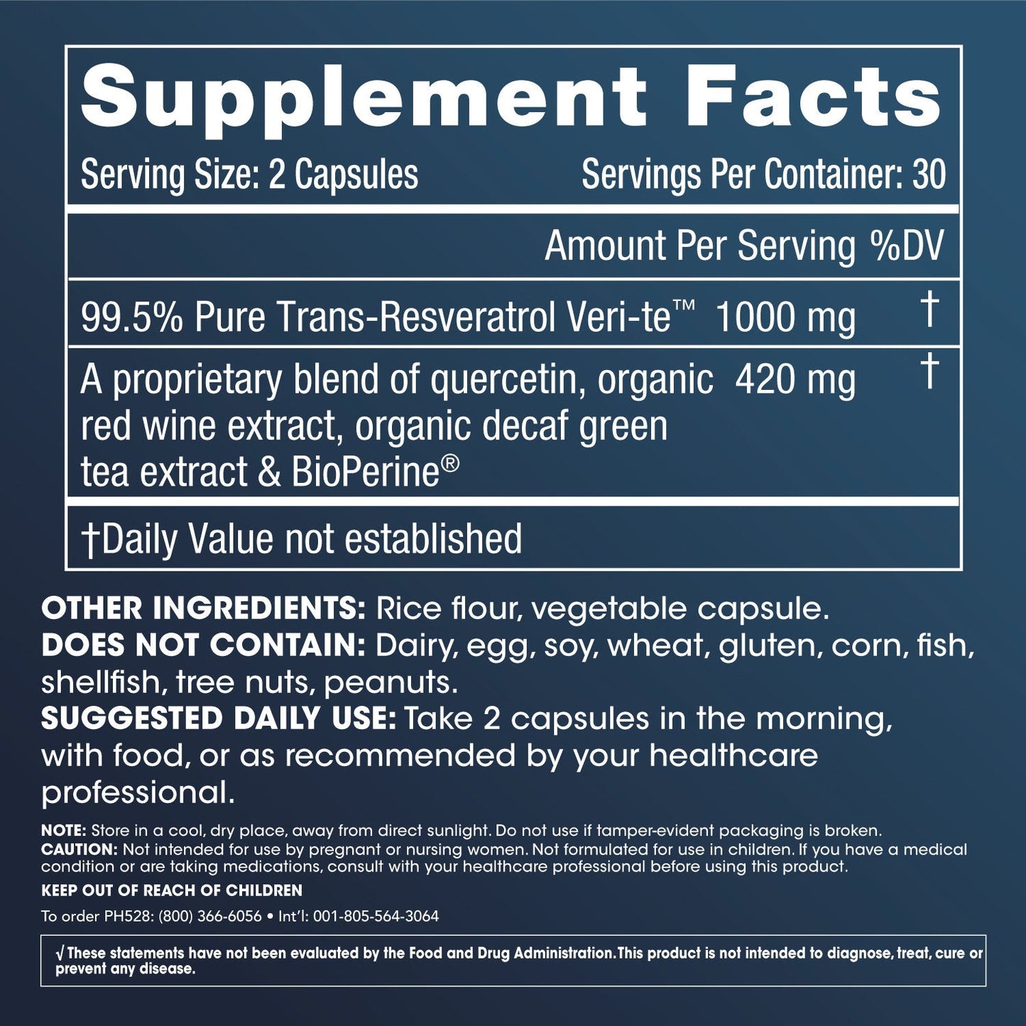 Trans-resveratrol Supplement